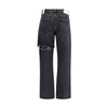 Agolde Black Recycled Cotton Straight-Leg Jeans