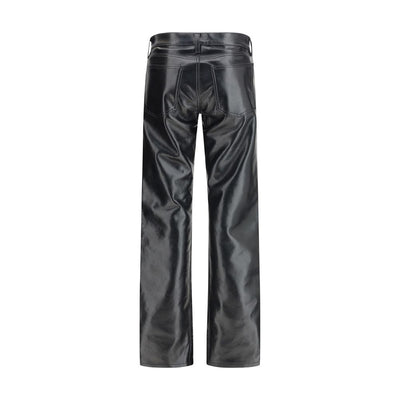 Agolde Black Leather Pants