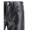 Agolde Black Leather Pants