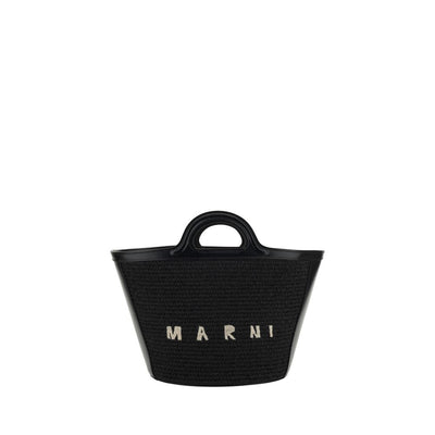 Marni Black Cotton Shoulder Bag