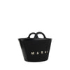 Marni Black Cotton Shoulder Bag