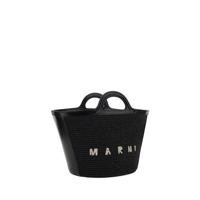 Marni Black Cotton Shoulder Bag