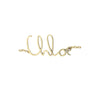 Chloé Gold Brass Thin Belt