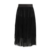 Dolce & Gabbana Black Silk Long Skirt