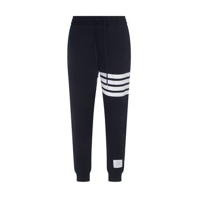 Thom Browne Jogginghose aus blauer Baumwolle (Trainingshose)