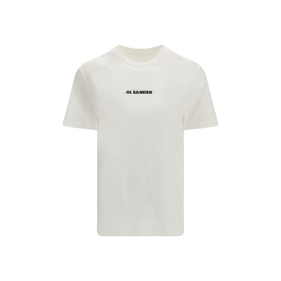 Jil Sander Cremefarbenes Baumwoll-T-Shirt