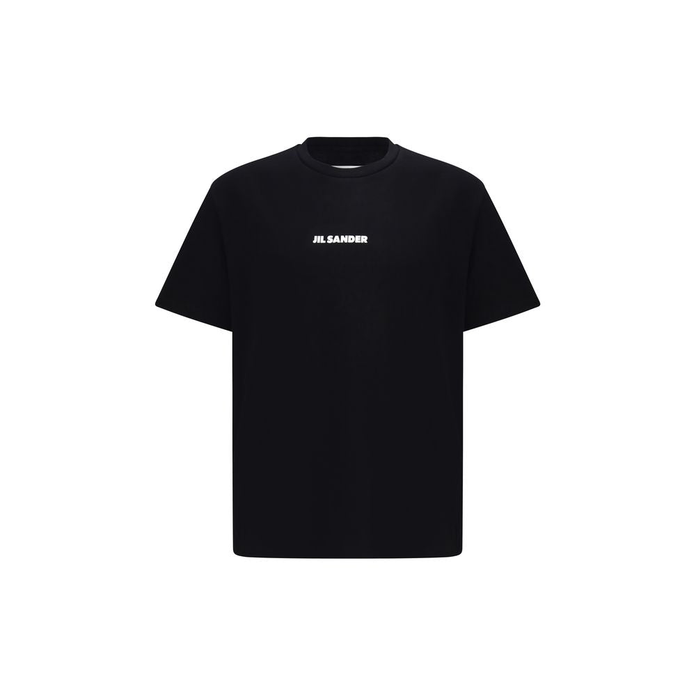 Schwarzes Baumwoll-T-Shirt von Jil Sander
