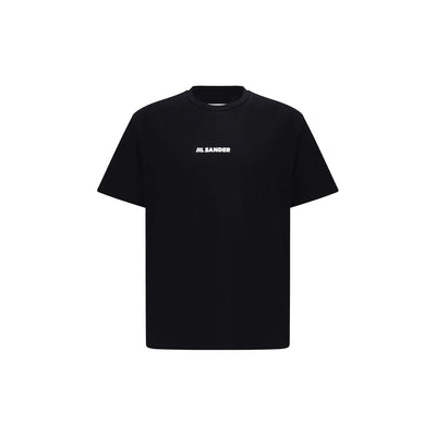 Schwarzes Baumwoll-T-Shirt von Jil Sander