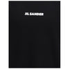 Schwarzes Baumwoll-T-Shirt von Jil Sander