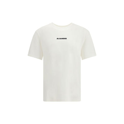 Jil Sander Cremefarbenes Baumwoll-T-Shirt
