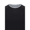 Brunello Cucinelli Black Cotton T-Shirt