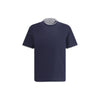 Brunello Cucinelli Blue Cotton T-Shirt