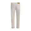 Brunello Cucinelli Beige Cotton Straight-Leg Jeans