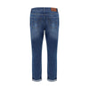 Brunello Cucinelli Blue Cotton Straight-Leg Jeans