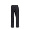 Represent Black Cotton Straight-Leg Jeans