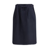 Prada Blue Fleece Wool Midi Skirt