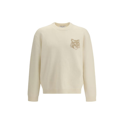 Maison Kitsuné Cream Wool Sweatshirt
