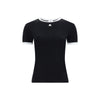 Courrèges Black Cotton T-Shirt