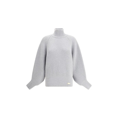 Balmain Gray Wool Sweatshirt
