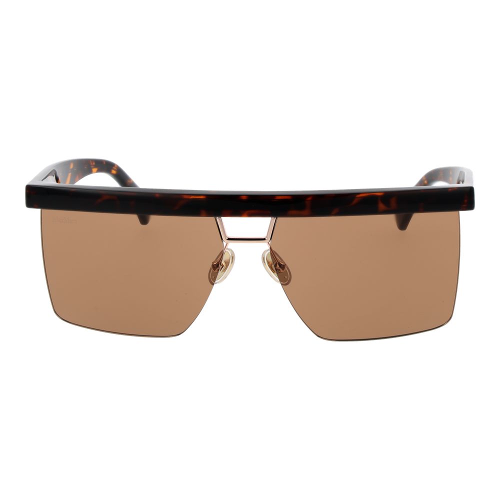 Max Mara Sonnenbrille aus braunem Kunststoff