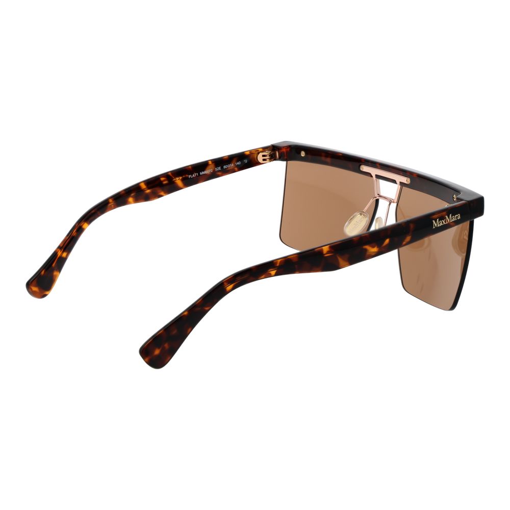 Max Mara Sonnenbrille aus braunem Kunststoff