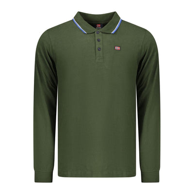 Norway 1963 Green Cotton Men Polo Shirt