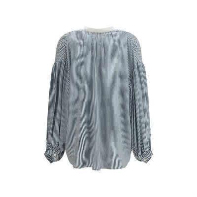 Kristina Ti Bicolor Viscose Pattern Shirt