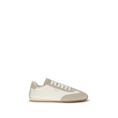 Prada Cream Lamb Ovis Aries Aries Low Top Sneakers