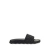Fendi Black Rubber Flat Sandals