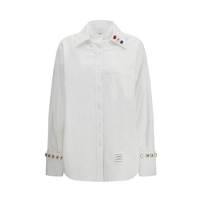 Thom Browne White Cotton Dress Shirt