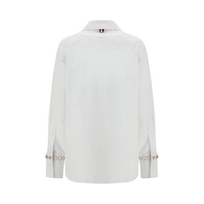 Thom Browne White Cotton Dress Shirt