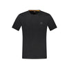 Hugo Boss Black Cotton Men T-Shirt