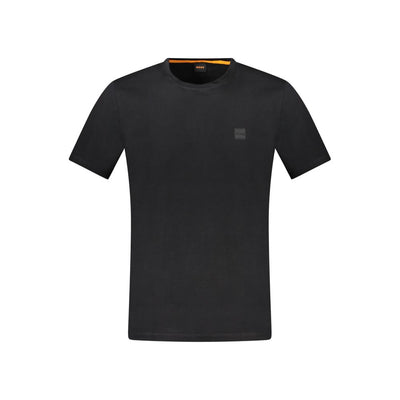 Hugo Boss Black Cotton Men T-Shirt