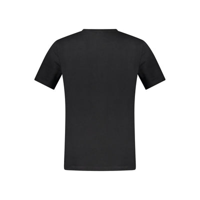 Hugo Boss Black Cotton Men T-Shirt