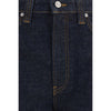 Khaite Blue Cotton Straight-Leg Jeans