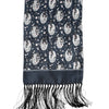 Dolce & Gabbana Navy Blue Silk Neck Wrap Shawl Men Scarf