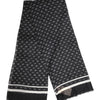 Dolce & Gabbana Black Crown Cashmere Neck Wrap Shawl Scarf