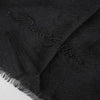Dolce & Gabbana Black Cashmere Knit Neck Wrap Shawl Scarf