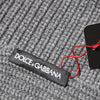Dolce & Gabbana Gray Cashmere Knit Neck Wrap Shawl Scarf