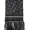 Dolce & Gabbana Black Silk Dotted Men Neck Wrap Shawl Scarf