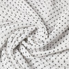 Dolce & Gabbana White Polka Dot Polyester Shawl Scarf