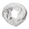 Dolce & Gabbana White Polka Dot Polyester Shawl Scarf