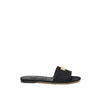 Dolce & Gabbana Black Polyester Slippers