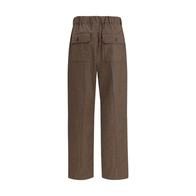 Max Mara Brown Wool Casual Pants