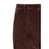 Max Mara Bordeaux Cotton Cropped Pants