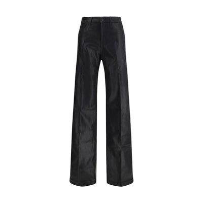 L'Agence Black Cotton Casual Pants