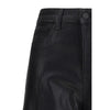 L'Agence Black Cotton Casual Pants