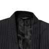 Dolce & Gabbana Black Stripes 1 Button Suit Jacket Blazer