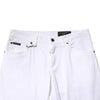 Dolce & Gabbana White Cotton Stretch Skinny Denim Men Jeans