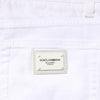 Dolce & Gabbana White Cotton Stretch Skinny Denim Men Jeans